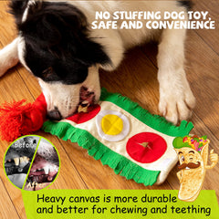 lilfrd détail papier crinkle et couineurs pour attirer l'attention du chien