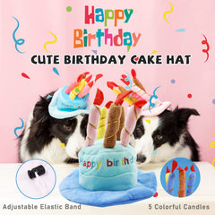 lilfrd chien porte chapeau gâteau réglable, moment photogénique festif