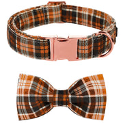 lionet paws vue de face du collier Halloween montrant le motif festif et le nœud