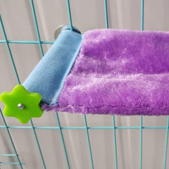 Litewoo hamac installé dans cage avec perroquet pour repos