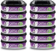 Litter Genie cartouche face avant montrant couleur violette et rangement facile
