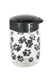Lixit bocal face paw prints pratique et esthétique, conserve les friandises