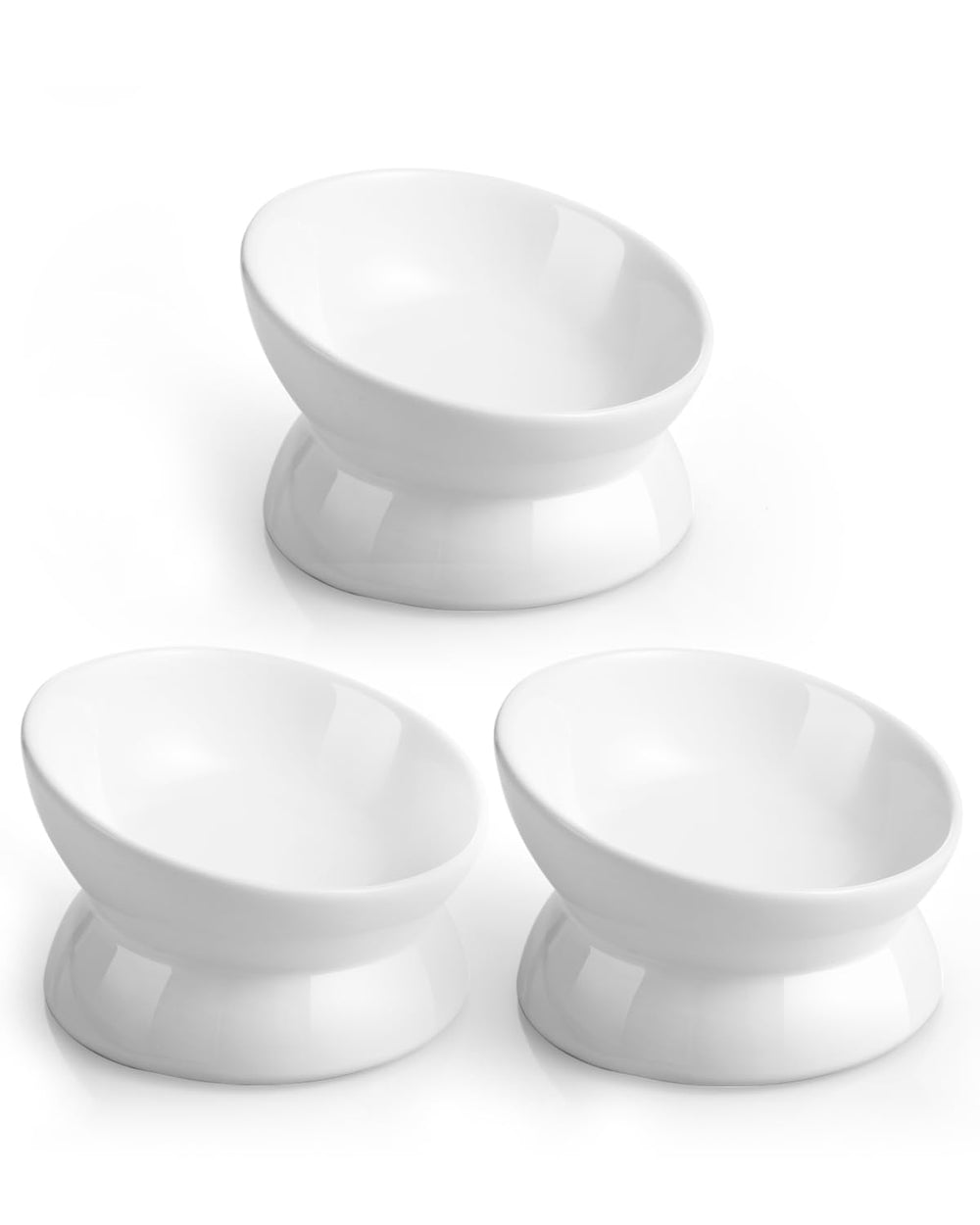 LoeJan pack de trois bols blancs montrant design et gain de place