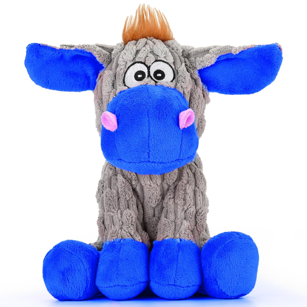 loncoldy vue avant du jouet en peluche montrant forme et couleurs pour attirer le chien