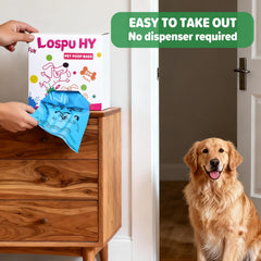 Lospu HY poignée nouée montrant transport hygiénique et sécurisé
