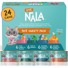 LOVE, NALA emballage avant montrant variété et qualité