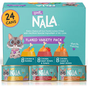 LOVE, NALA emballage avant montrant le pack de 24 sachets et informations claires