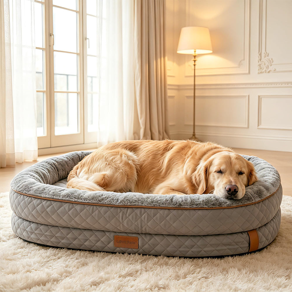 LOVEPals lit grand vu de face avec grand espace de repos