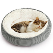 Love's cabin vue avant du lit rond donut offrant confort et soutien