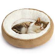 Love's cabin lit donut face montrant design cosy et forme sécurisante