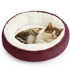 Love's cabin vue avant du lit donut montrant forme enveloppante et confort