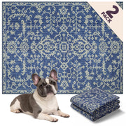 Lovewag Pets tapis Royal Blue Quilt face avant élégant protège sols et décore