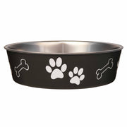 Loving Pets Bella Bowl face espresso montrant finition élégante et stabilité