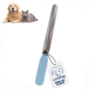 LOVINPUP vue avant de la lime à ongles montrant profil compact et prise sûre