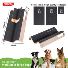 LovIntry chien se frottant pour limer ongles naturellement