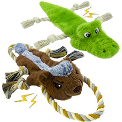 LSSYYQQ vue avant du lot de jouets sans rembourrage pratique et propre