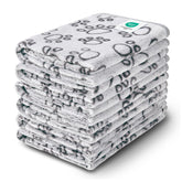 Luciphia couverture pack face avant gris motif pattes protège canapé