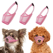 LUCKYPAW pack avant montrant les trois muselières et leur forme confortable
