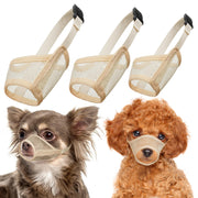 LUCKYPAW packaging avant montrant lot de 3 muselières et bénéfice d'organisation