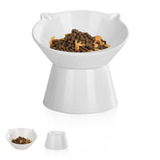 LuckyPots vue avant de la gamelle blanche montrant la forme ergonomique et l'esthétique attrayante
