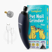 LuckyTail vue avant de l'appareil montrant la poignée ergonomique et réduction du stress