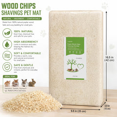Luoglude gros plan des copeaux d'aspen montrant texture moelleuse et absorptive