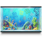 LYYAB vue avant du poster adhésif habille et embelli l’aquarium