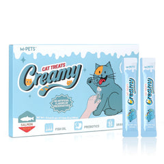 M-PETS emballage avant affichant 20 tubes et bénéfice oméga‑3