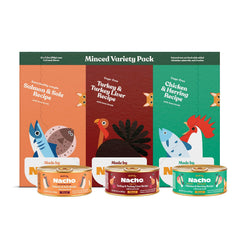 Made by Nacho pack avant montrant les trois recettes et l’emballage attractif