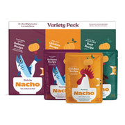 Made by Nacho emballage avant du pack 12 pouches montrant variétés et informations
