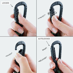 MADE TO ROAM laisse utilisée sur des rochers démontrant résistance extérieure