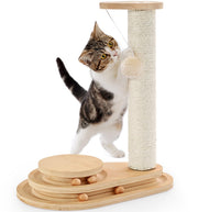 Made4Pets arbre à griffer face avant montrant stabilité et design compact
