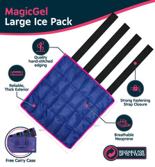 Magic Gel gel flexible gros plan soulage et épouse la forme du membre