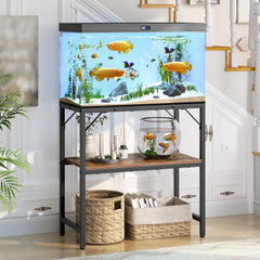 MAHANCRIS vue avant du support aquarium, stabilité et organisation