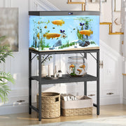 MAHANCRIS support aquarium face avant montrant stabilité et design compact