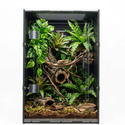 maiyuolg vue avant du terrarium noir bénéfice accès facile