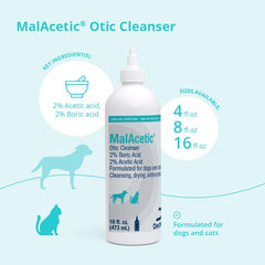 MalAcetic texture en gouttes montrant solution claire pour nettoyage doux