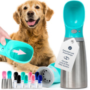 MalsiPree gourde face avant bleue montrant design compact et praticité