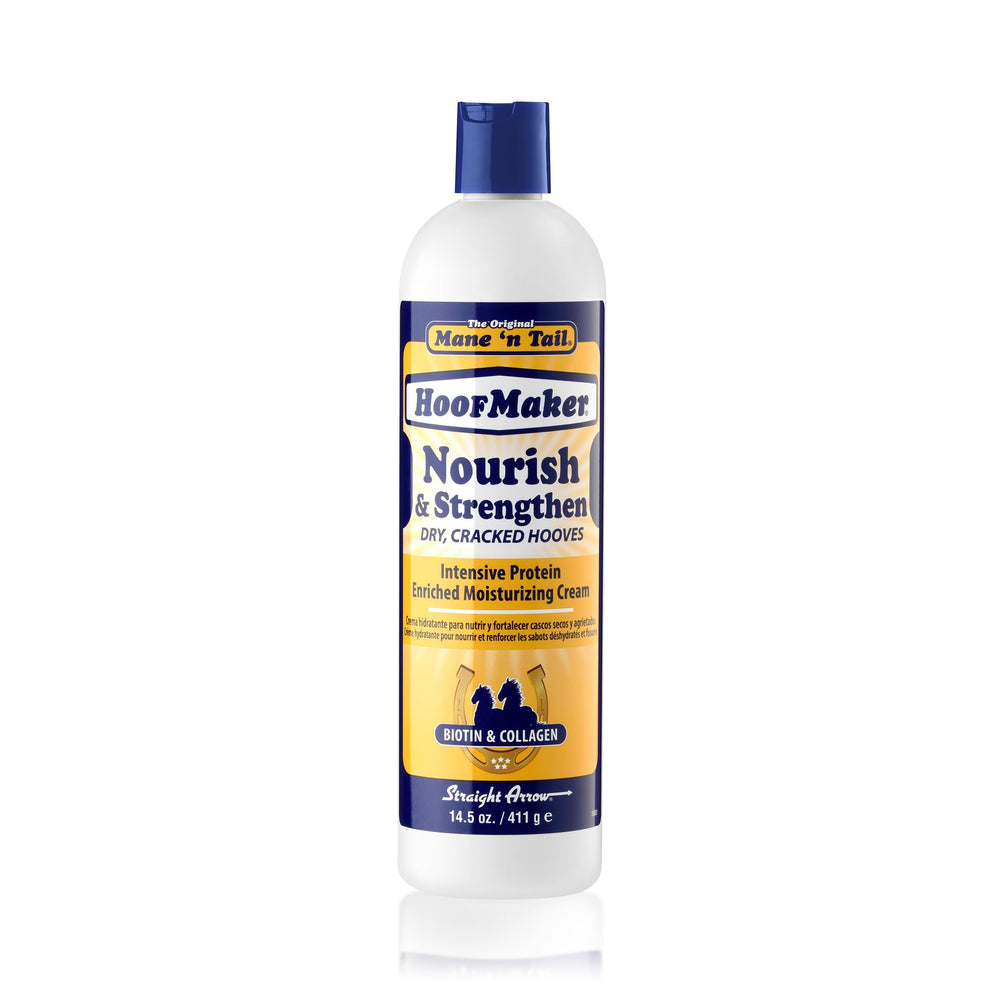 Mane 'n Tail pot 14,5 oz face avant montrant l'étiquette et les bénéfices de la crème