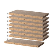 Mankaide face avant de chaque plaque montrant le format pratique et durable