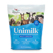 Manna Pro UniMilk sac avant montrant emballage pratique et bénéfice commodité