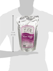 Mare Magic poudre gros plan montrant texture fine et appétence pour alimentation équine