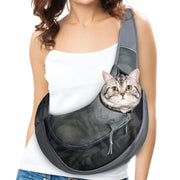 MASHDE vue avant du porte-chat montrant la forme et la fermeture pour sécurité
