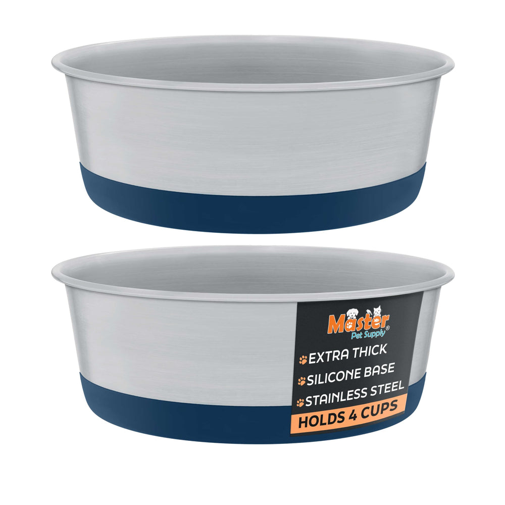 Master Pet Supply gamelle avant bleu marine, look moderne et facile à assortir