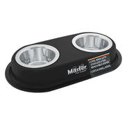 Master Pet Supply gamelle double face montrant design élégant et praticité
