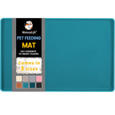 MateeyLife tapis face avant montrant gamelles stables et protection du sol