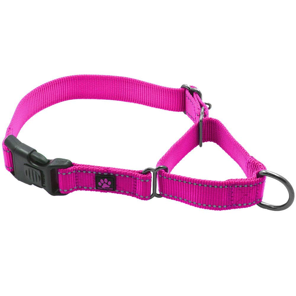 Max and Neo collier martingale rose vue de face, solidité visible