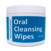 MAXI/GUARD emballage avant montrant 100 lingettes, pratique pour voyages