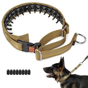 Mayerzon collier martingale face avant montrant le design et la couleur khaki pour promenades sécurisées