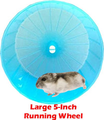 Mcage roue et gamelle incluses pour exercice et alimentation pratique